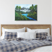 Toile Blue Mountains Forest Lake Paysage (Insitu(Chambre))