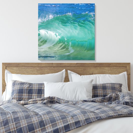 Toile Blue Ocean Summer Beach Waves (Insitu(Chambre))