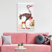 Toile Blue OSTRICH (Insitu(Salon))