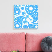 Toile Blue Paisley. (Insitu(Salon))