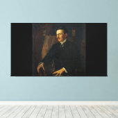 Toile Blue Portrait of Nikola Tesla (Insitu (Plancher de Bois))