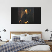 Toile Blue Portrait of Nikola Tesla (Insitu(Chambre))