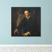 Toile Blue Portrait of Nikola Tesla (Insitu (Plancher de Bois))