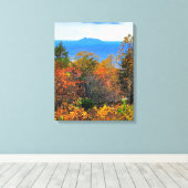 Toile Blue Ridge Parkway Fall Vue sur Pilot Mountain (Insitu (Plancher de Bois))