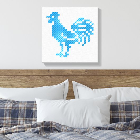 Toile Blue Rooster (Insitu(Chambre))