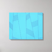 Toile Blue, simple, elegant, abstract line pattern (Recto)