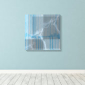 Toile Blue Smoke & Stripes Canvas Art (Insitu (Plancher de Bois))