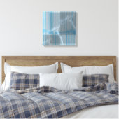 Toile Blue Smoke & Stripes Canvas Art (Insitu(Chambre))