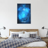 Toile Blue Space Galaxy Bar Mitzvah Se connecter Tableau (Insitu(Chambre))