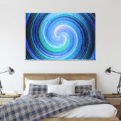 Toile Blue Spiral Abstract (Insitu(Chambre))