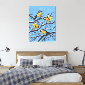 Toile Blue tit birds en hiver (Insitu(Chambre))