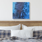 Toile Blue Turquoise Ice Photo Art (Insitu(Chambre))