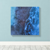Toile Blue Turquoise Ice Photo Art (Insitu (Plancher de Bois))