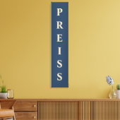 Toile Blue/Vanilla Premier/Famille/Nom (Insitu(Salon))