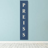 Toile Blue/Vanilla Premier/Famille/Nom (Insitu (Plancher de Bois))