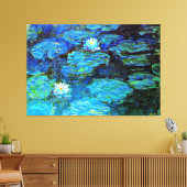 Toile Blue Water-Lys, peinture d'art (Insitu(Salon))