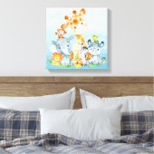 Toile Blue Watercolor Cute (Insitu(Chambre))