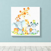 Toile Blue Watercolor Cute (Insitu (Plancher de Bois))