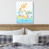 Toile Blue Watercolor Cute (Insitu(Chambre))