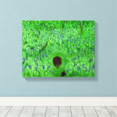 Toile Bluebell Bois Hérisson Peinture Bois de printemps (Insitu (Plancher de Bois))