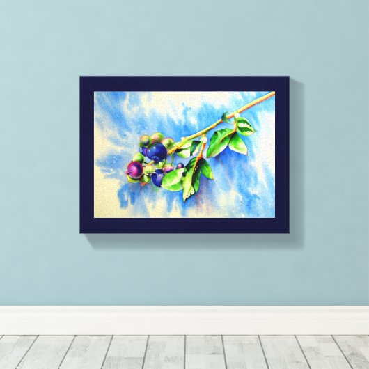 Toile Blueberges (Insitu (Plancher de Bois))