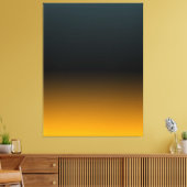Toile BLUEGREEN BLACK ORANGE Gradient original Canvas (Insitu(Salon))
