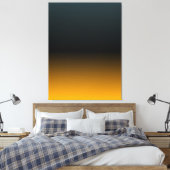 Toile BLUEGREEN BLACK ORANGE Gradient original Canvas (Insitu(Chambre))