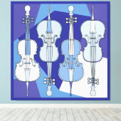 Toile Blues Colorées (Insitu (Plancher de Bois))