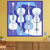 Toile Blues Colorées (Insitu(Salon))