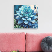 Toile Blues du désert (Insitu(Salon))