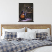 Toile Blues Guitare et Chaise (Insitu(Chambre))