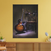 Toile Blues Guitare et Chaise (Insitu(Salon))