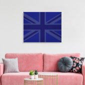 Toile Blues pour un drapeau britannique Union Jack (Insitu(Salon))