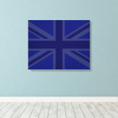 Toile Blues pour un drapeau britannique Union Jack (Insitu (Plancher de Bois))
