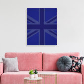 Toile Blues pour un drapeau britannique Union Jack (Insitu(Salon))