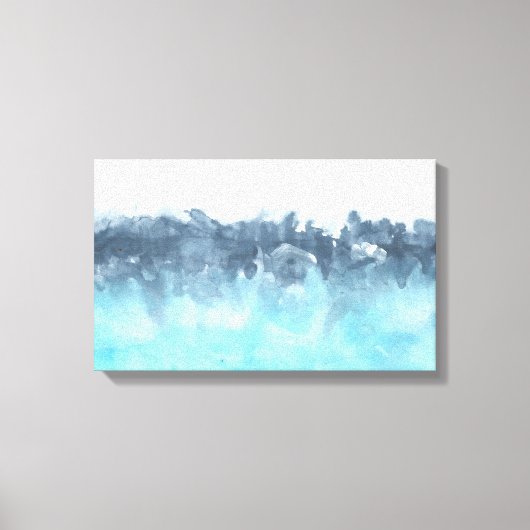 Toile Blues stratifiés peinture Abstraite (Recto)