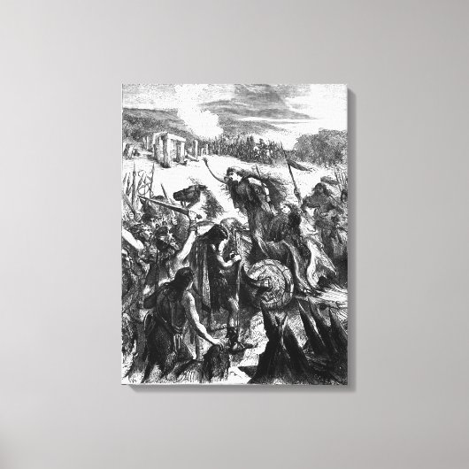 Toile Boadicea Incitant l'Iceni contre les Romains (Recto)