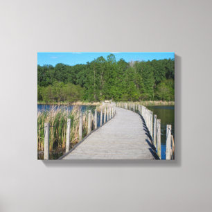 Toile Boardwalk de Wood Lake Park Pittoresque