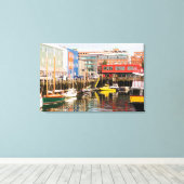 Toile Boats Moored | Portland, Maine (Insitu (Plancher de Bois))