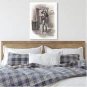 Toile Bob Cratchit et Tiny Tim, de "Charles Dickens : (Insitu(Chambre))