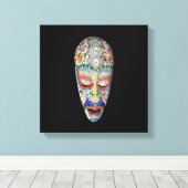 Toile Bob, pourquoi le long visage ? Masque mosaïque (Insitu (Plancher de Bois))