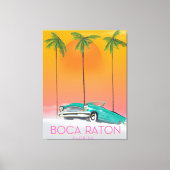 Toile Boca Raton Florida affiche de voyage. (Recto)
