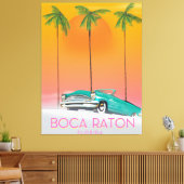 Toile Boca Raton Florida affiche de voyage. (Insitu(Salon))