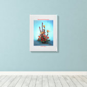 Toile Bodegón de flores/Nature morte des fleurs (Insitu (Plancher de Bois))