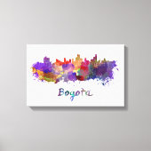 Toile Bogota skyline in watercolor (Recto)