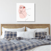 Toile Bohemian Line Art Arrière - plan (Insitu(Chambre))