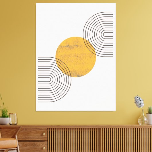 Toile Boho Abstract Wall Art (Insitu(Salon))