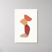 Toile Boho Abstrait en terre cuite (Recto)