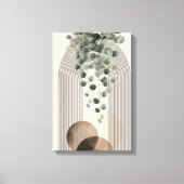 Toile Boho Arch Botanique | Eucalyptus Neutre Minimalist (Recto)