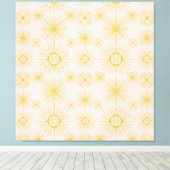 Toile Boho Celestial Sun Stars Ivory Motif (Insitu (Plancher de Bois))